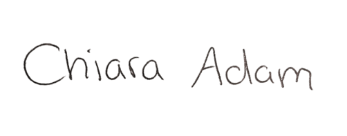 Unterschrift von Chiara Adam